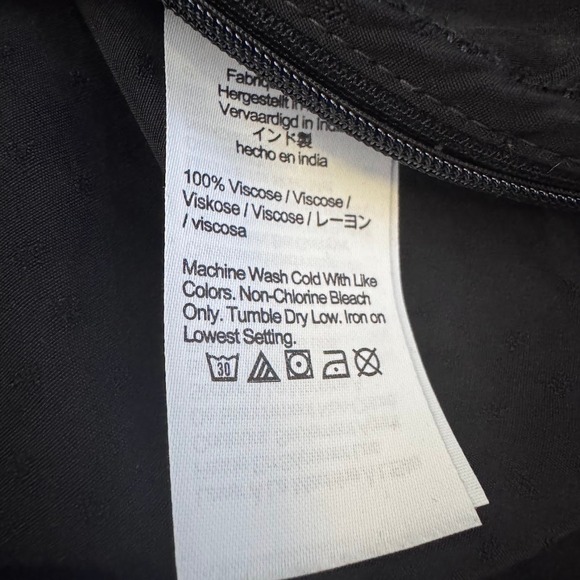 Madewell Puff-Sleeve Top in Floral Jacquard Black Size 14 - Picture 6 of 8